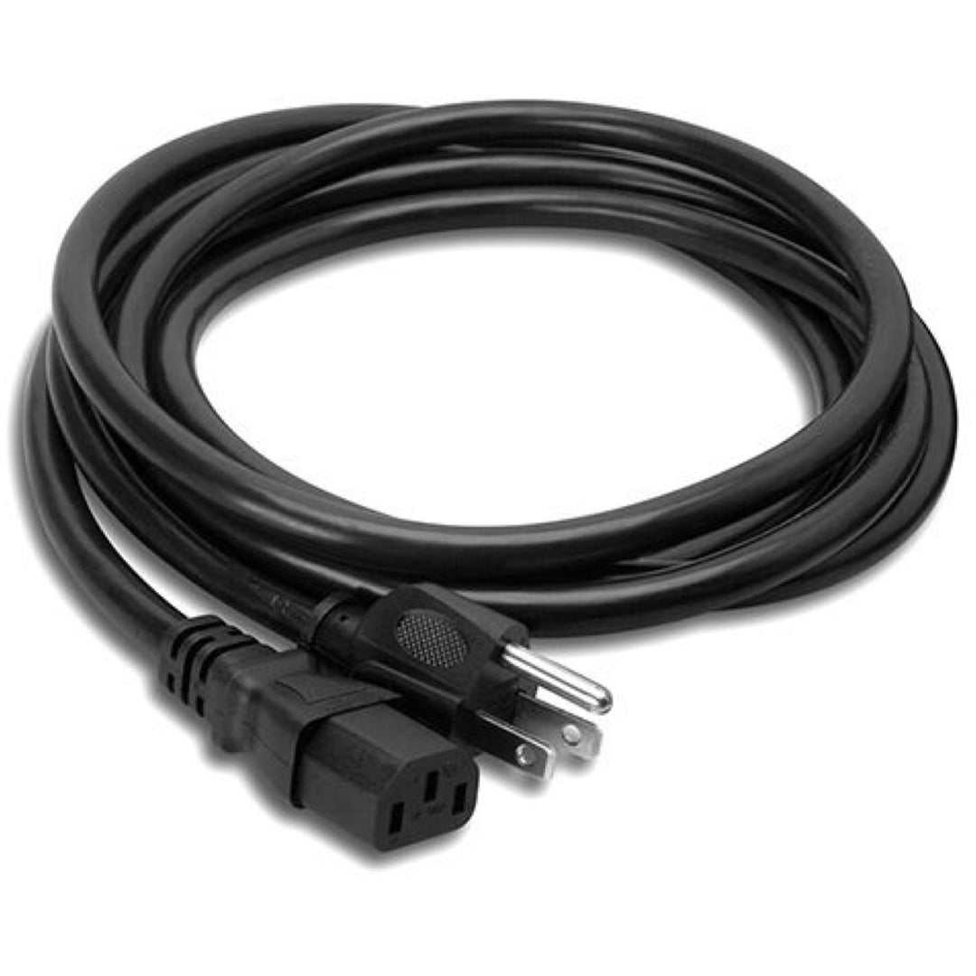 Hosa IEC C13 to NEMA 5-15P Power Cable, PWC-415, 15 Foot