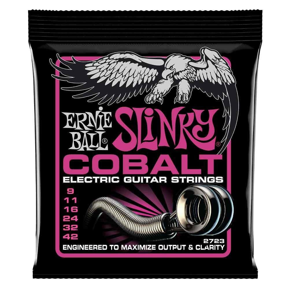 Ernie Ball Super Slinky Cobalt Electric Guitar Strings - 9-42 Gauge, 15585