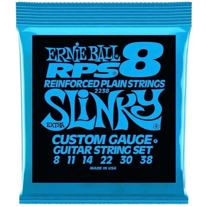 Ernie Ball Extra Slinky RPS Nickel Wound Electric Guitar Strings (8-38 Gauge)