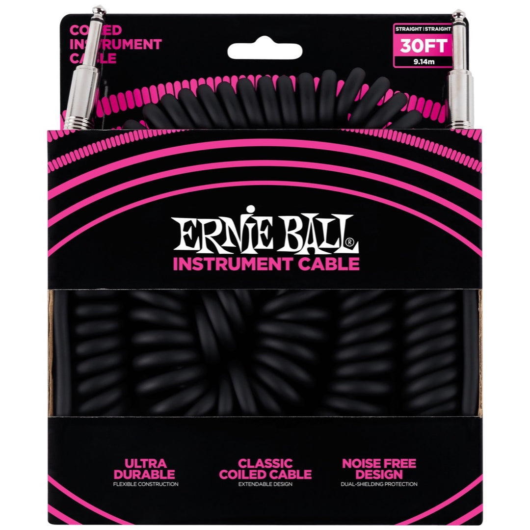 Ernie Ball Coiled Instrument Cable, 30'