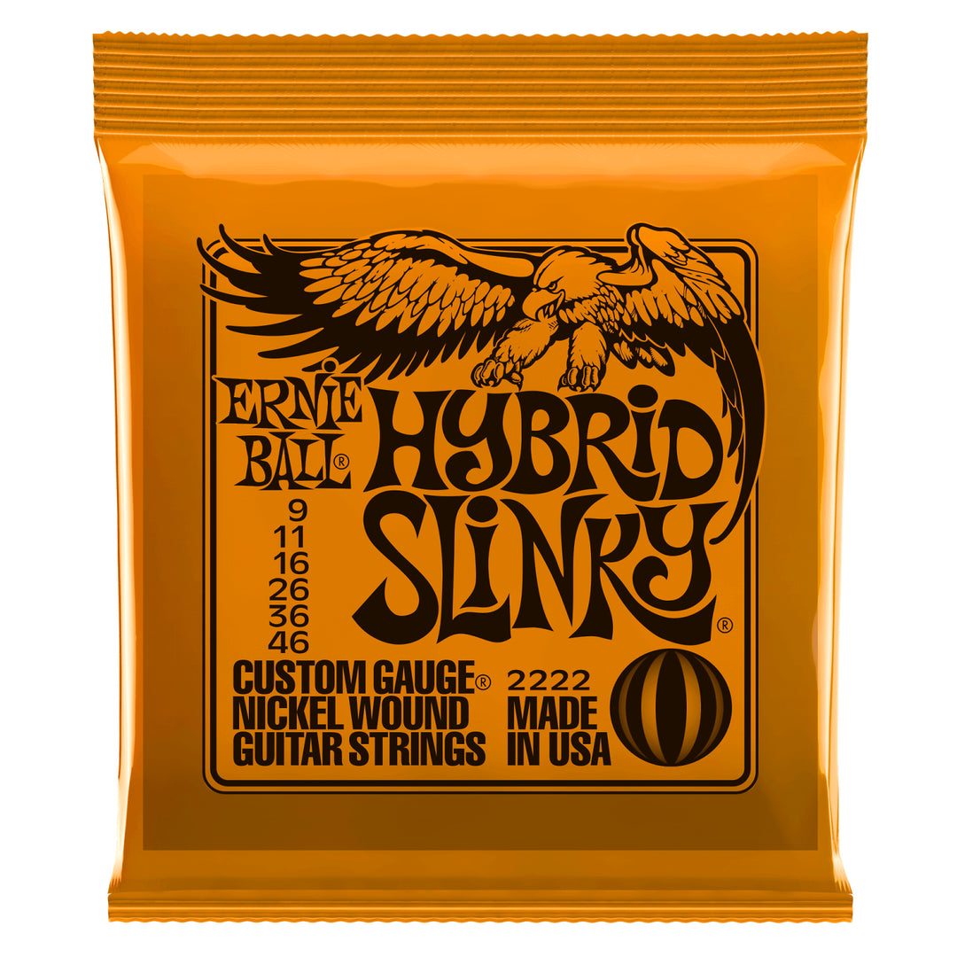 Ernie Ball Hybrid Slinky Nickel Wound Electric Guitar Strings, 2222, 17046