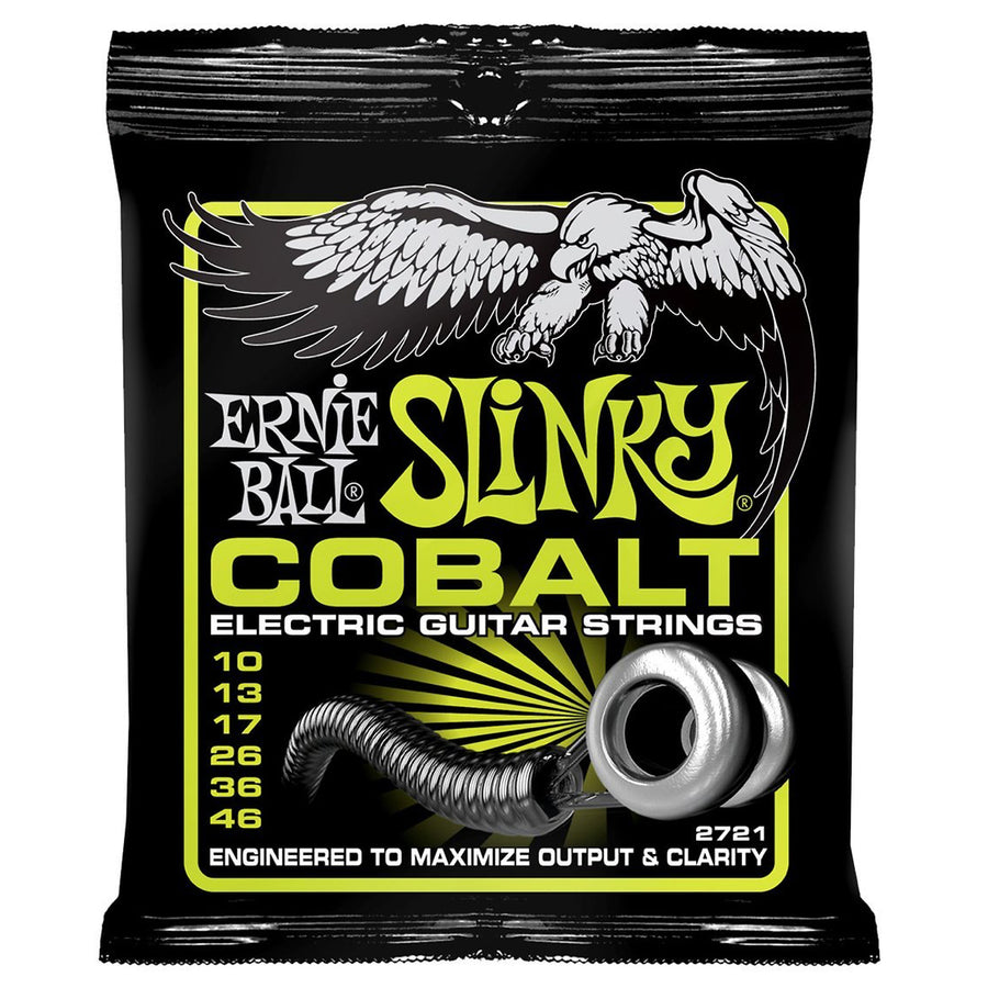 Ernie Ball Regular Slinky Cobalt Electric Guitar Strings - 10-46 Gauge, 17076