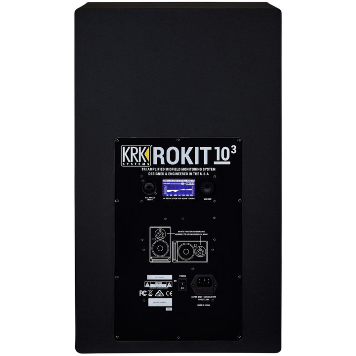 KRK Rokit 10-3 G4 Generation 4 Powered Studio Monitor, Single Speaker