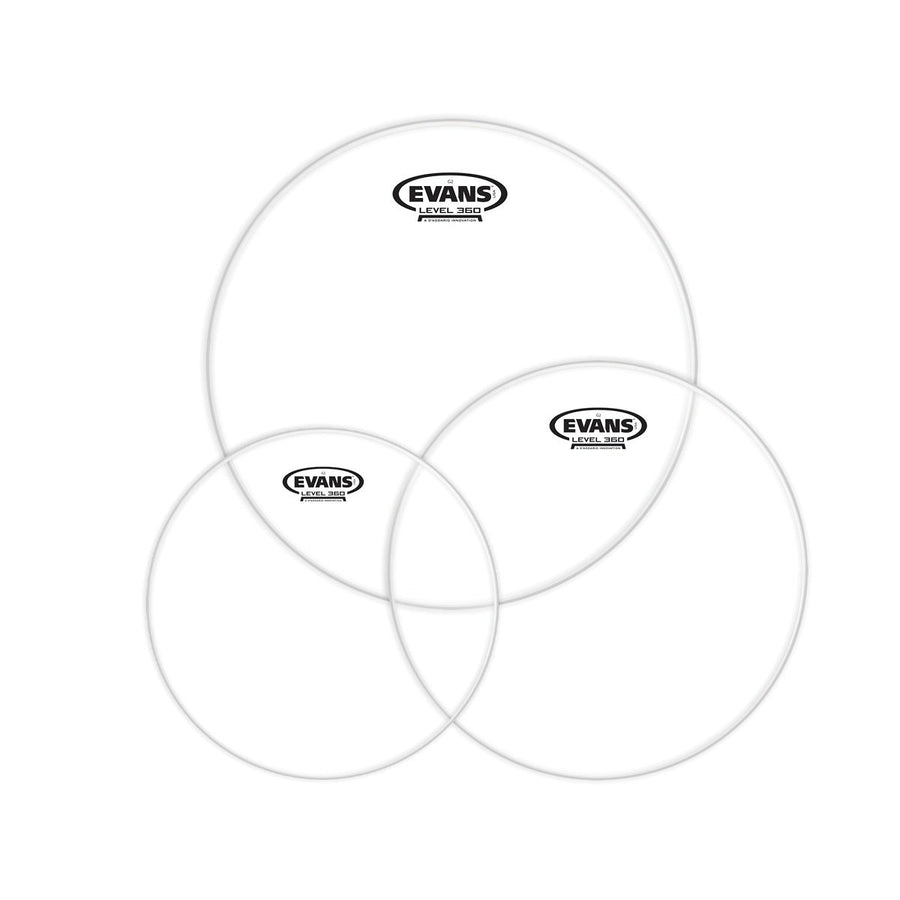 Evans Genera G2 Clear Drumhead Tom Pack, Standard, 12, 13, and 16 Inch