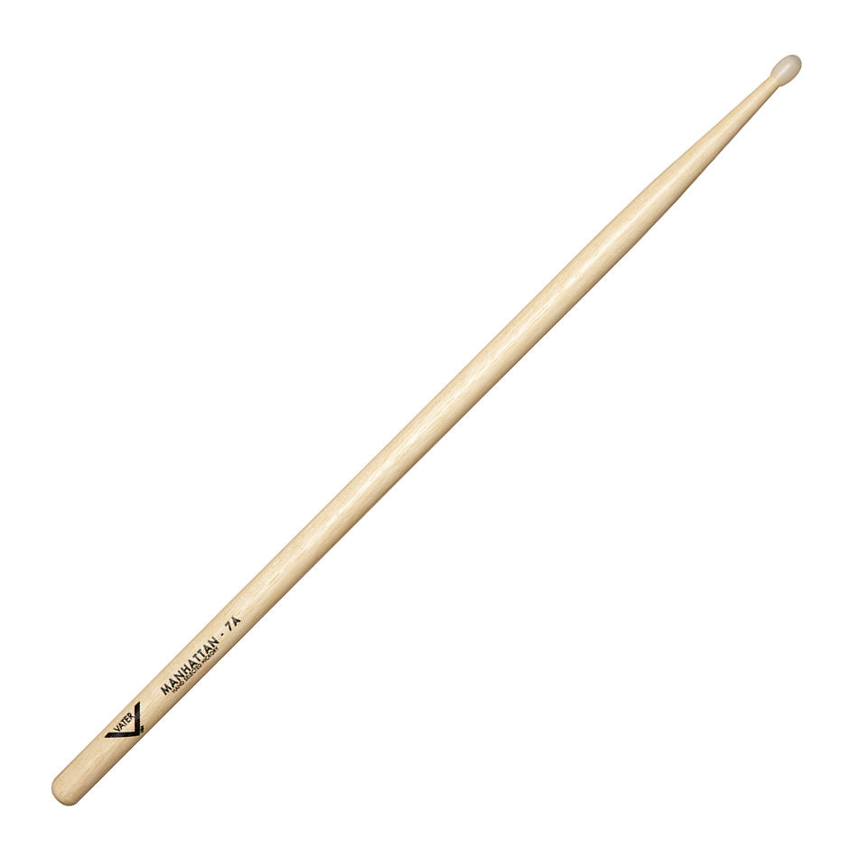 Vater Hickory Drumsticks, Nylon Tip, Pair, 7A