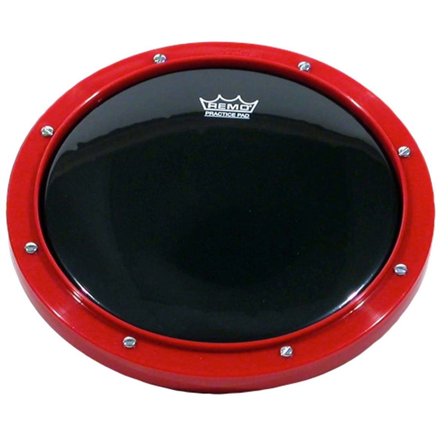 Remo Ebony Ambassador Practice Pad, Red, 10 Inch