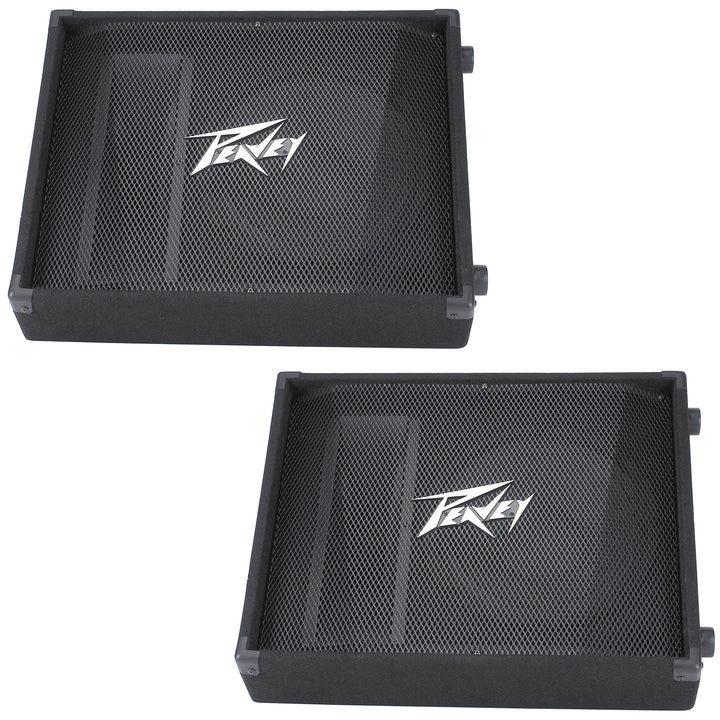 Peavey PV 12M Passive, Unpowered Floor Monitor (500 Watts, 1x12 Inch), Pair