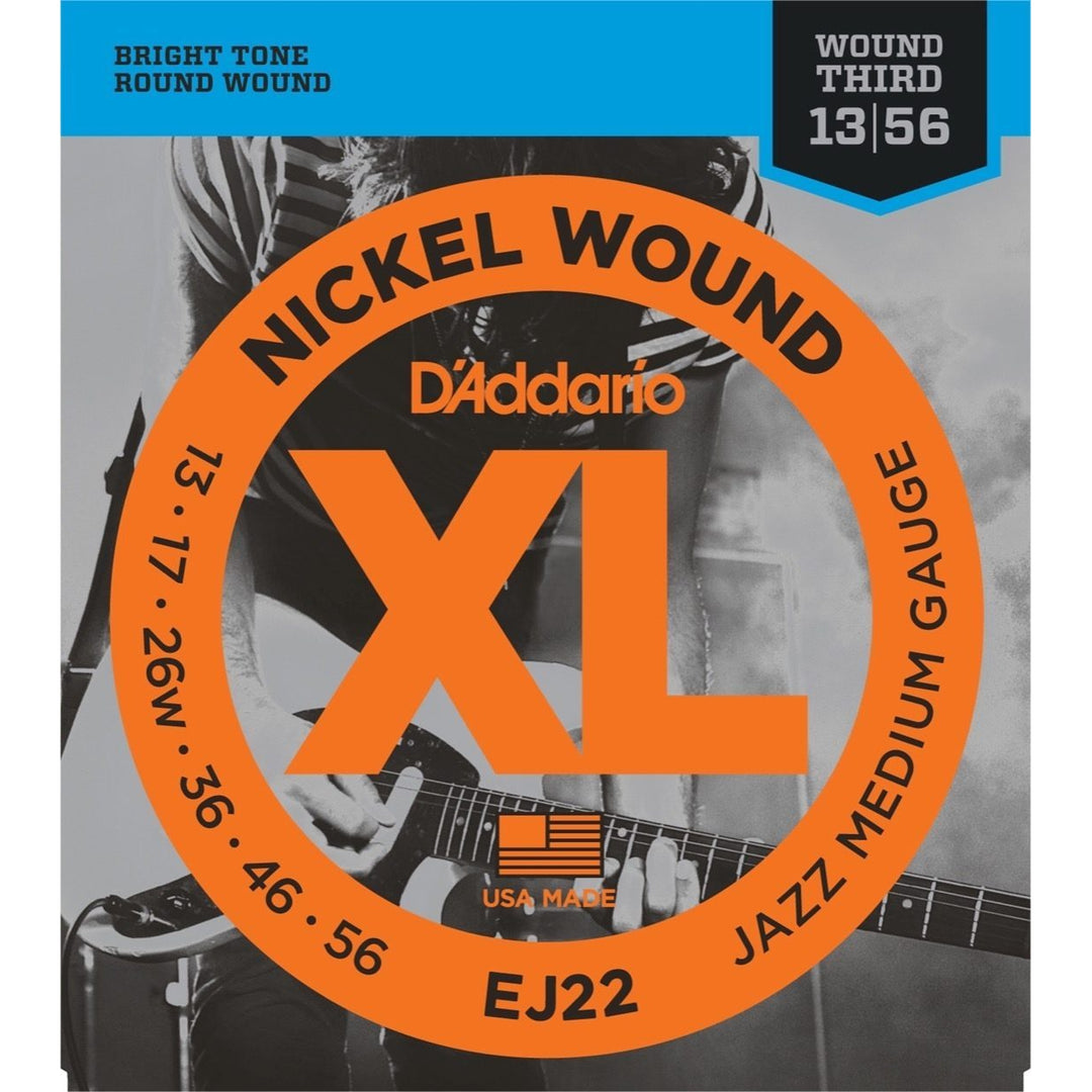 D'Addario EJ22 XL Nickel Wound Jazz Electric Guitar Strings