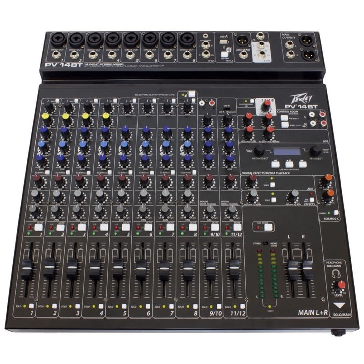 Peavey PV-14BT Stereo Bluetooth Mixer, 14-Channel