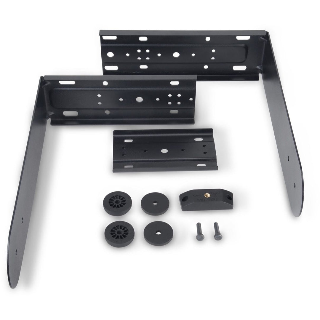 QSC K12.2 Powder Coated Steel Yoke Mount Kit, Black