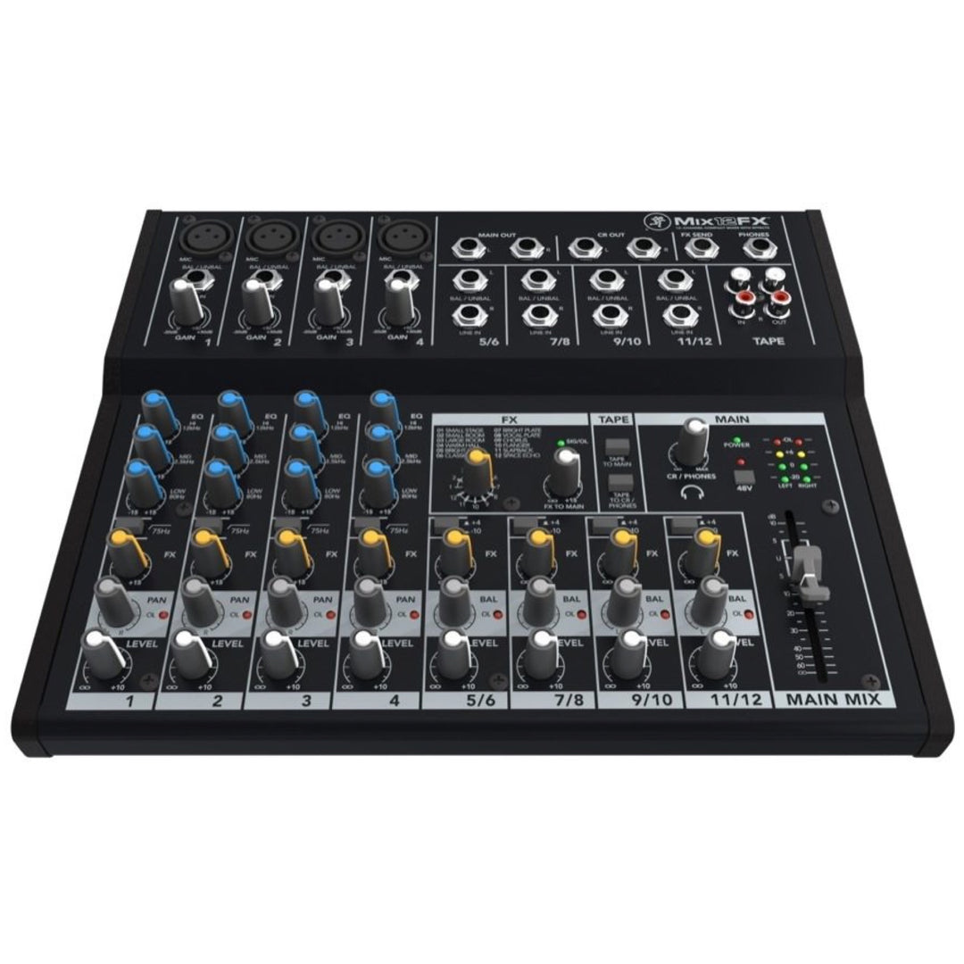 Mackie Mix12FX Compact Mixer with Effects, 12-Channel