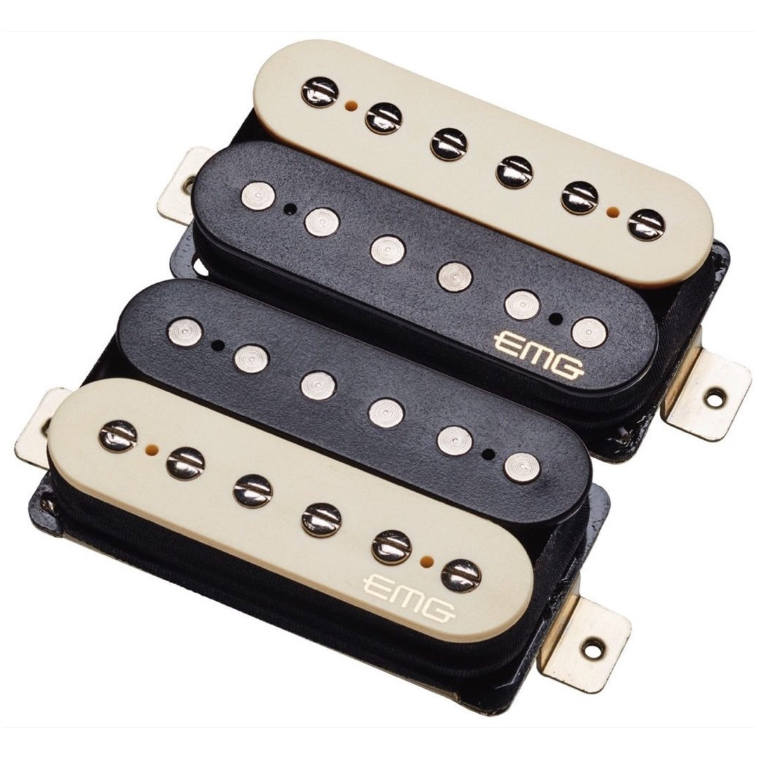 EMG Retro Active Fat 55 Electric Guitar Pickup Set, Zebra