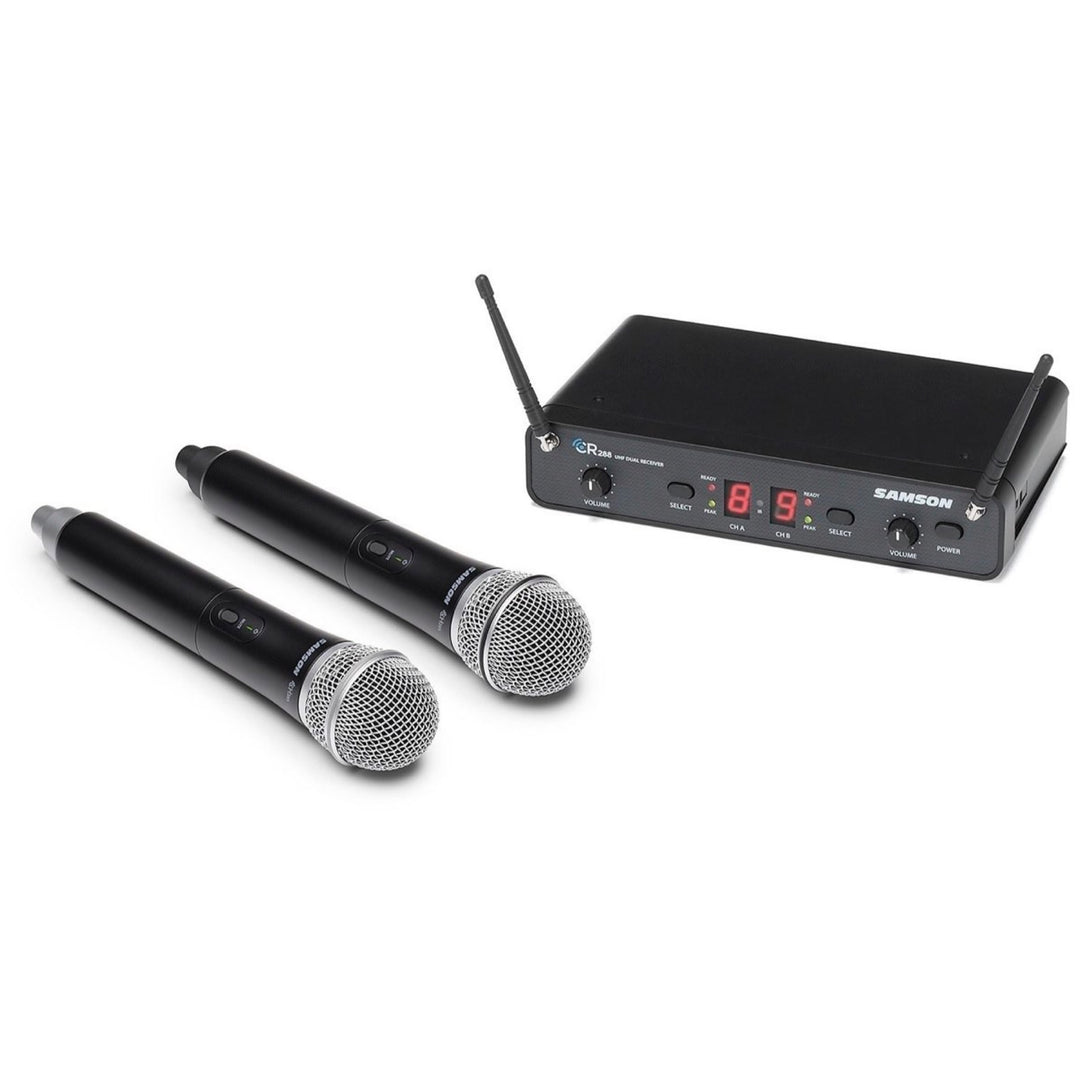 Samson Concert 288 Wireless Dual Handheld Microphone System, Band I