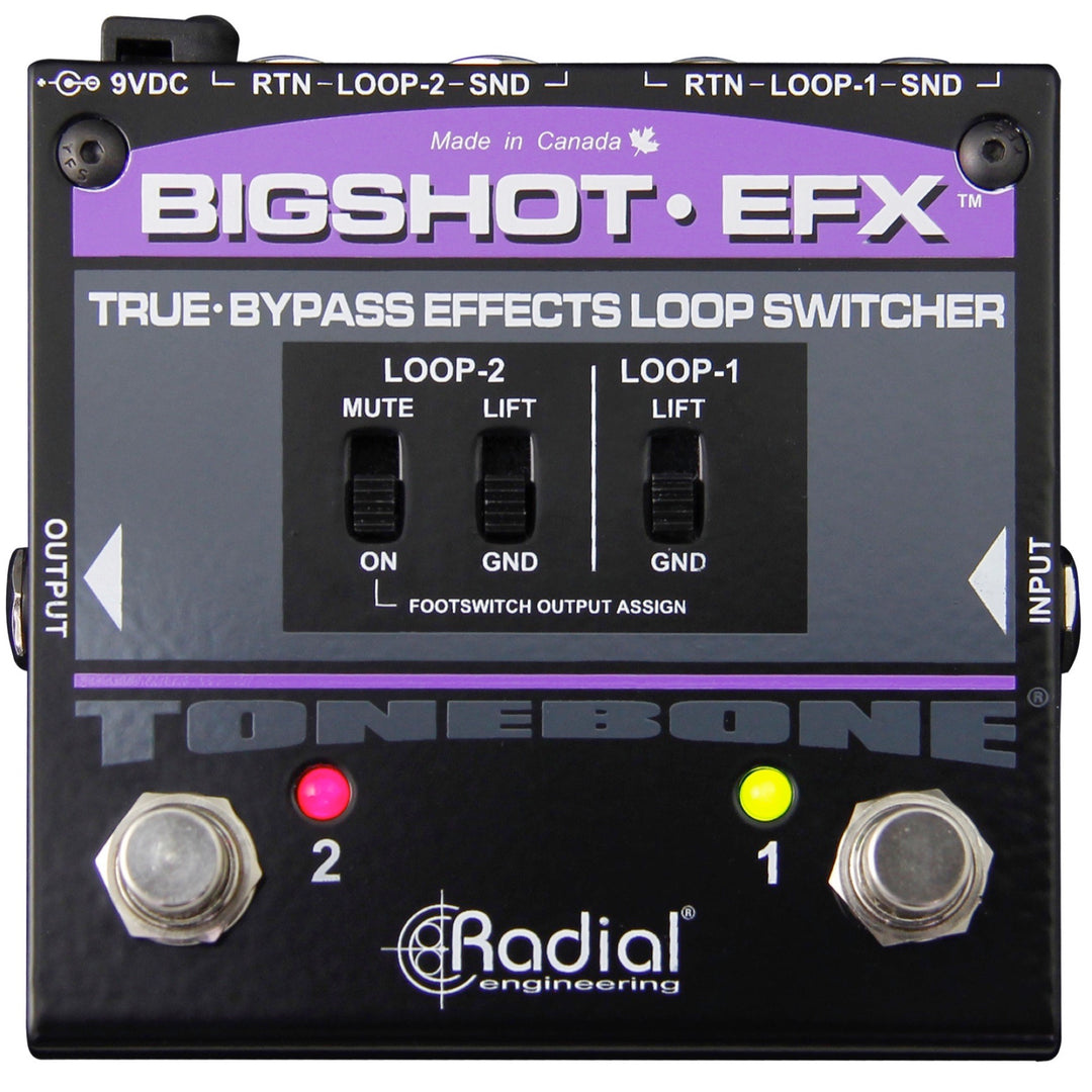 Radial Big Shot EFX Effects Loop Selector Pedal