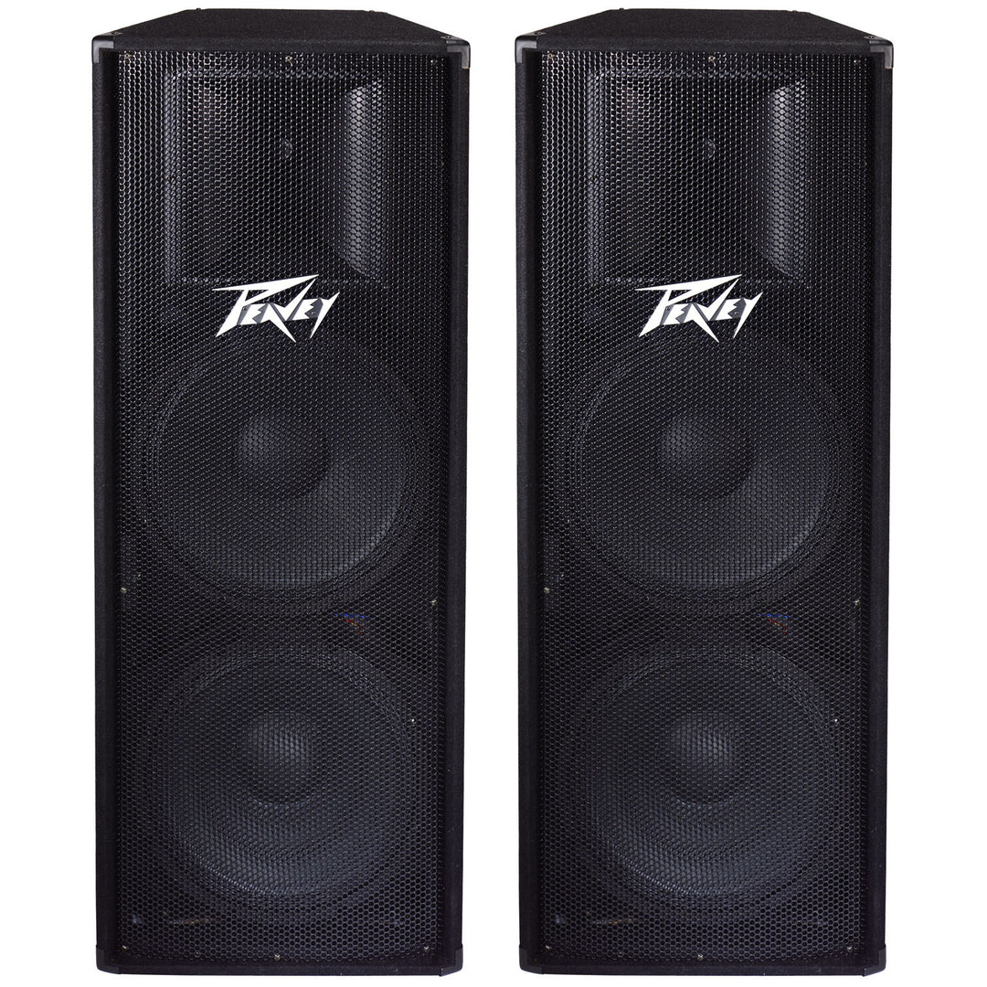 Peavey PV215 Passive, Unpowered PA Speaker (2x15 Inch), Pair