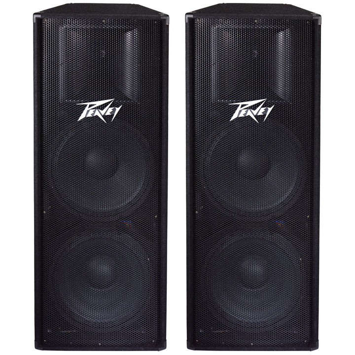 Peavey PV215 Passive, Unpowered PA Speaker (2x15 Inch), Pair