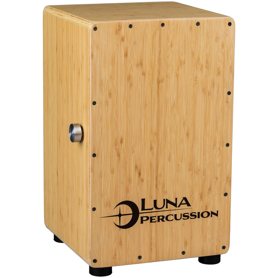 Luna Percussion Bamboo Wood Cajon (with Gig Bag)