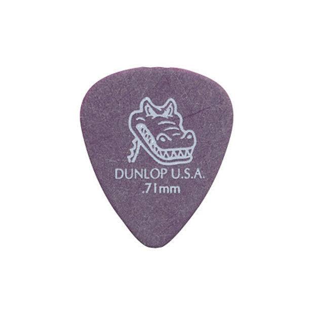 Dunlop Gator Grip Standard Picks (12-Pack), Purple, .71mm