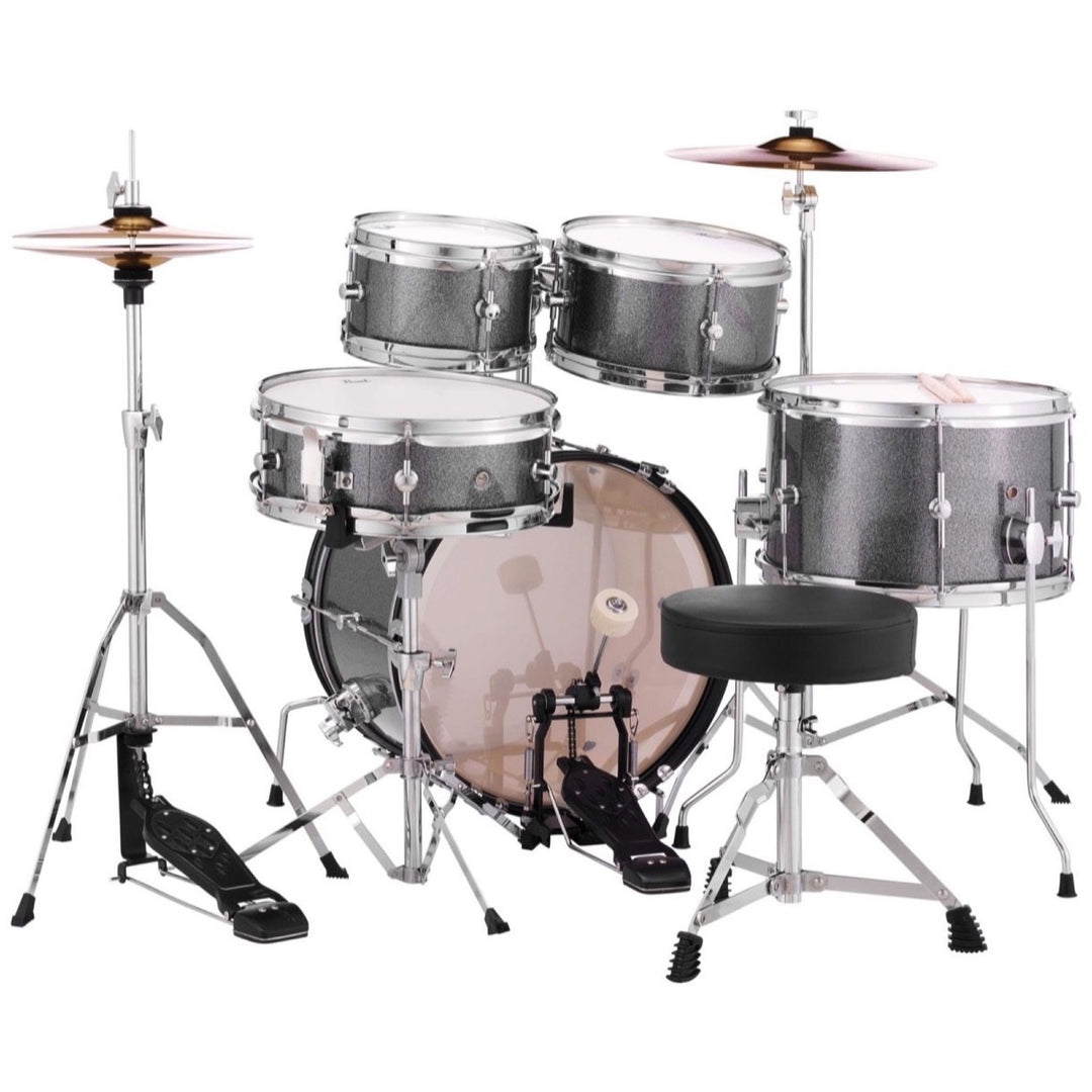 Pearl RSJ465CC Roadshow Junior Complete Drum Set, 5-Piece, Grey Sparkle