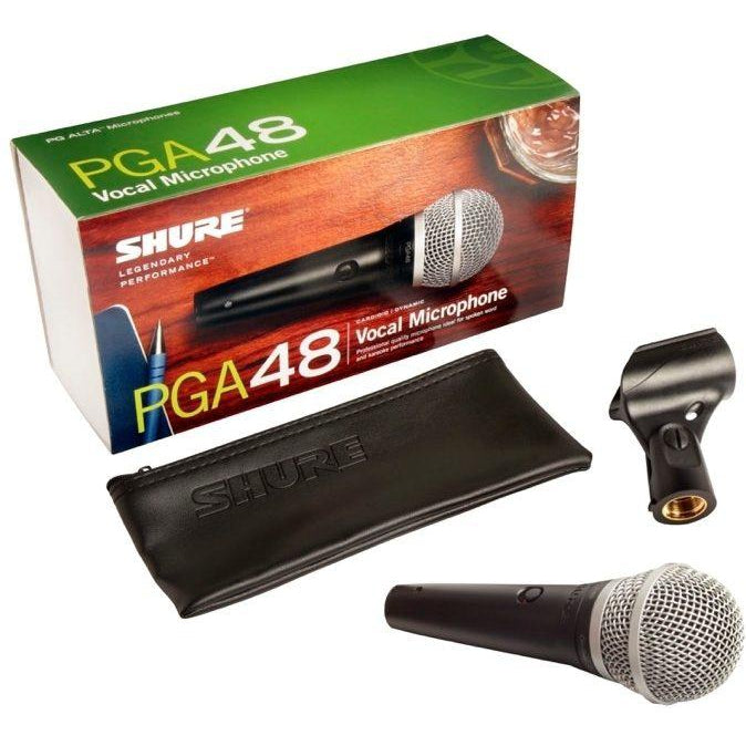 Shure PGA48 Dynamic Handheld Vocal Microphone, with XLR Cable