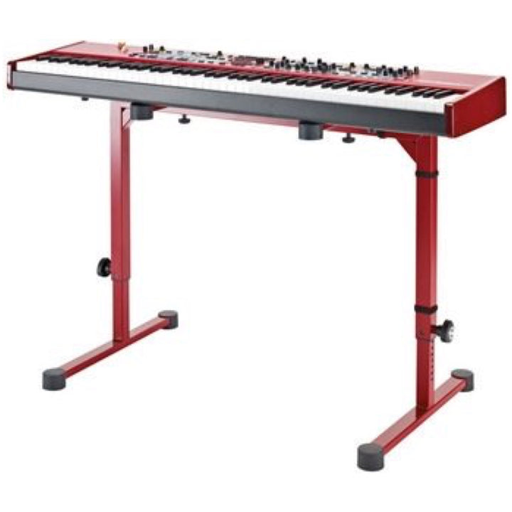 K&M Omega Table-Style Keyboard Stand, Red