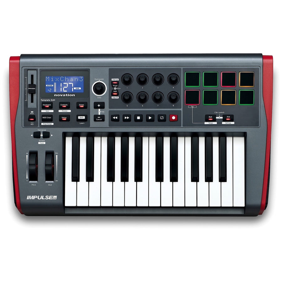 Novation Impulse 25 USB/MIDI Keyboard Controller, 25-Key