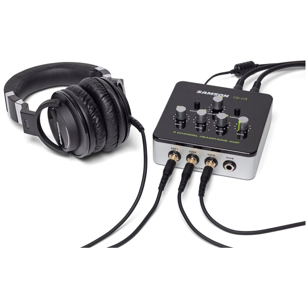 Samson QH4 Studio Headphone Amplifier, 4-Channel