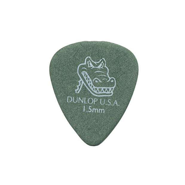 Dunlop Gator Grip Standard Picks (12-Pack), Green, 1.5mm