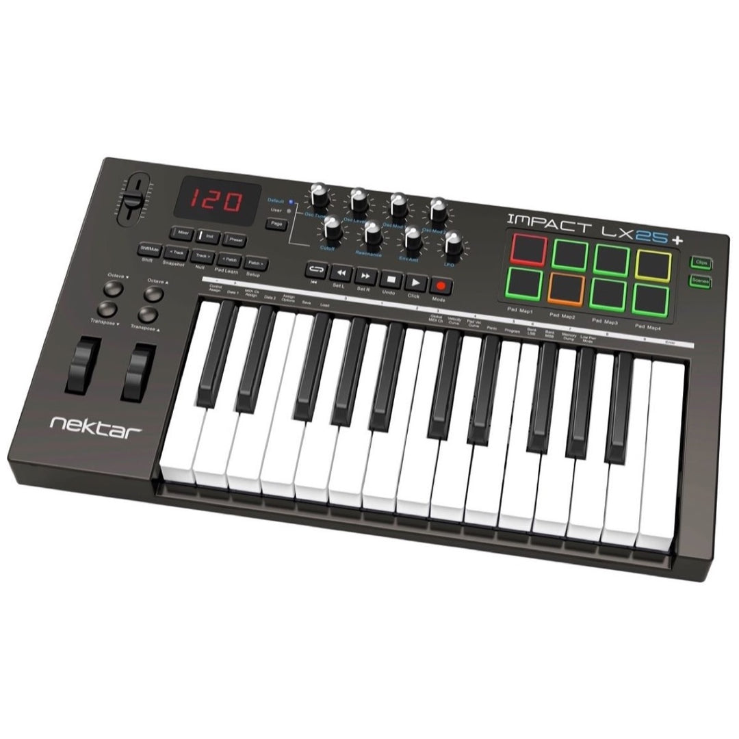 Nektar Impact LX25+ USB MIDI Keyboard Controller, 25-Key