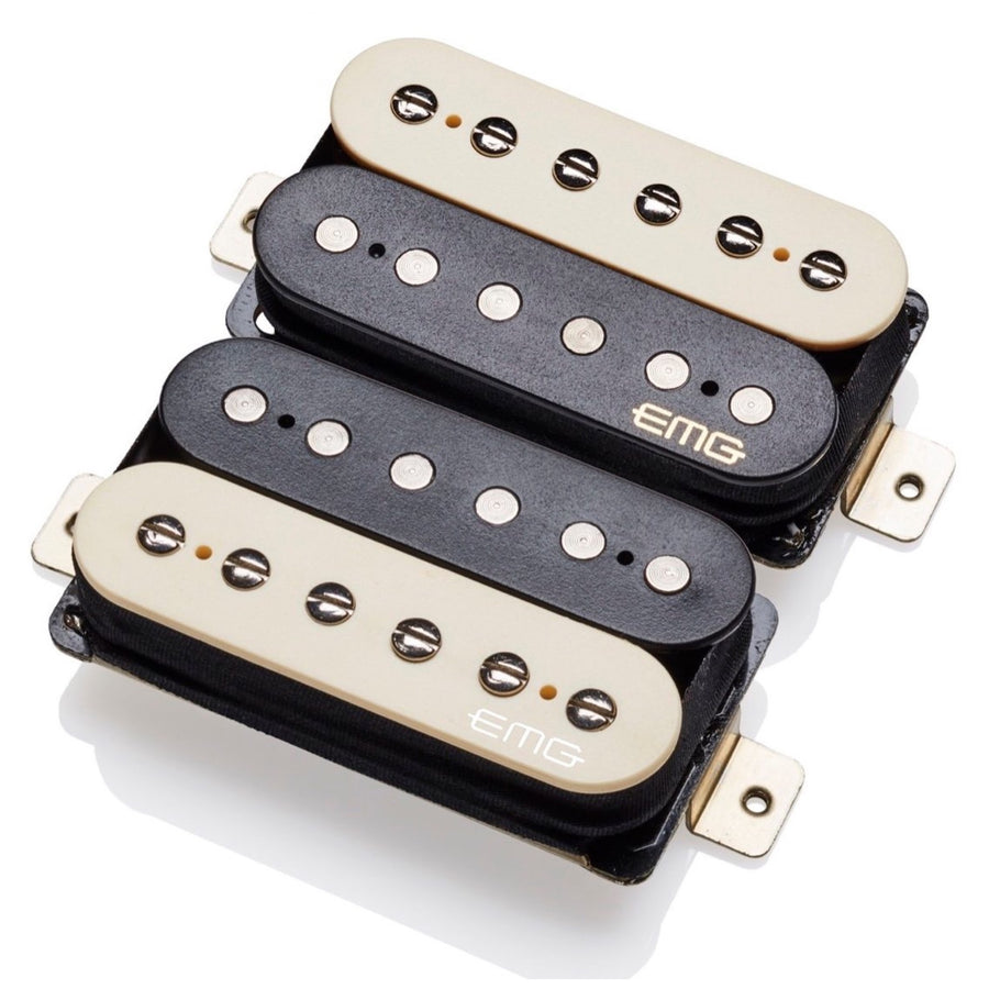 EMG Retro Active Hot 70 Electric Guitar Pickup Set, Zebra