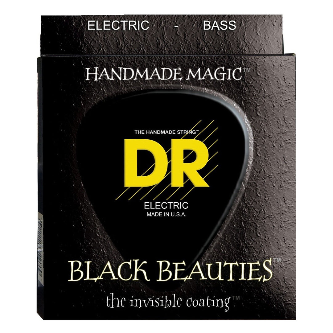 DR Strings BKB545 Black Beauties 5-String Electric Bass Strings (Medium, 45-125), BKB-545, Medium, 45-125