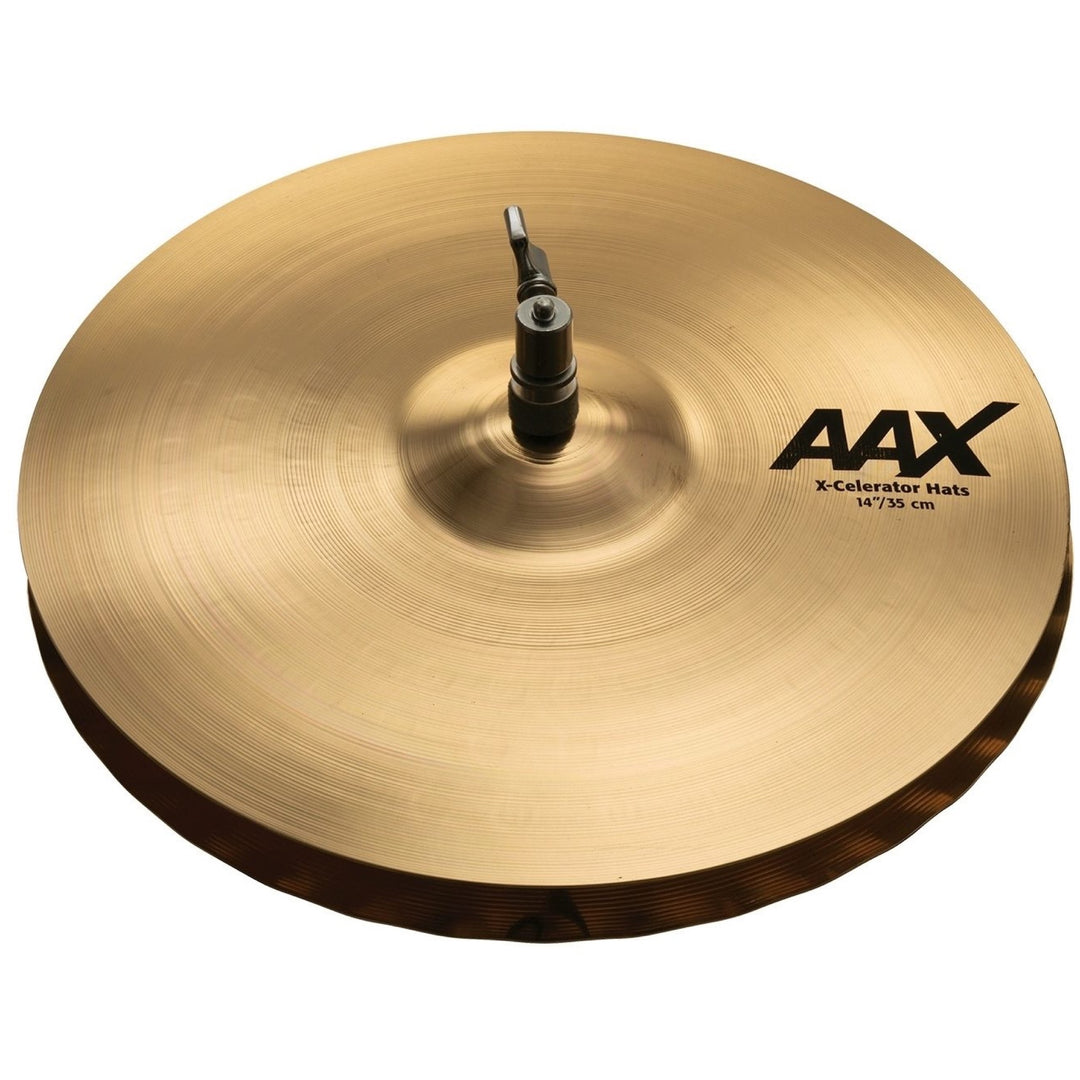 Sabian AAX Xcelerator Hi-Hat Cymbals (Pair), Brilliant Finish, 14 Inch