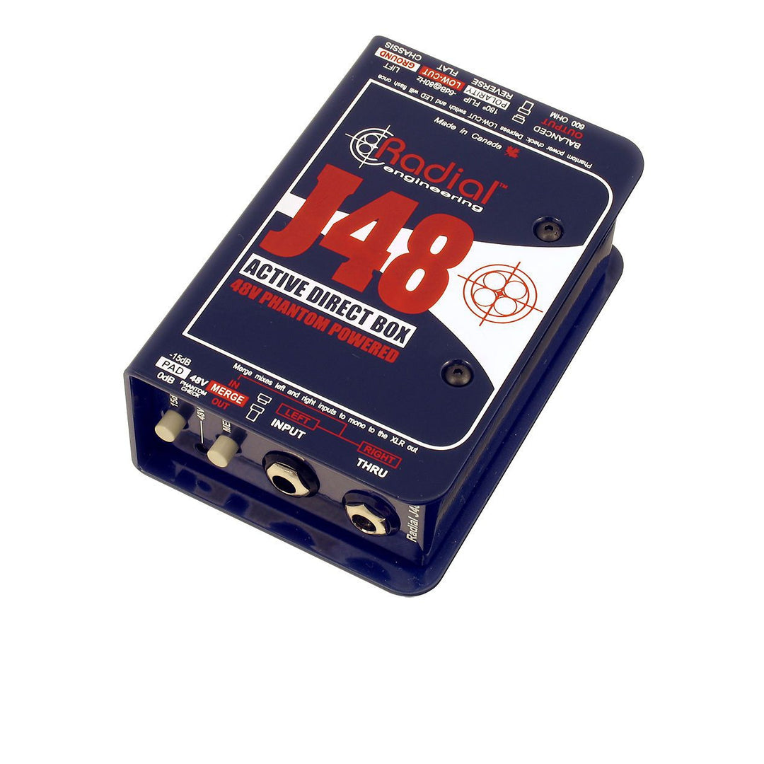 Radial J48 MK2 Active 48-Volt Phantom Power Direct Box