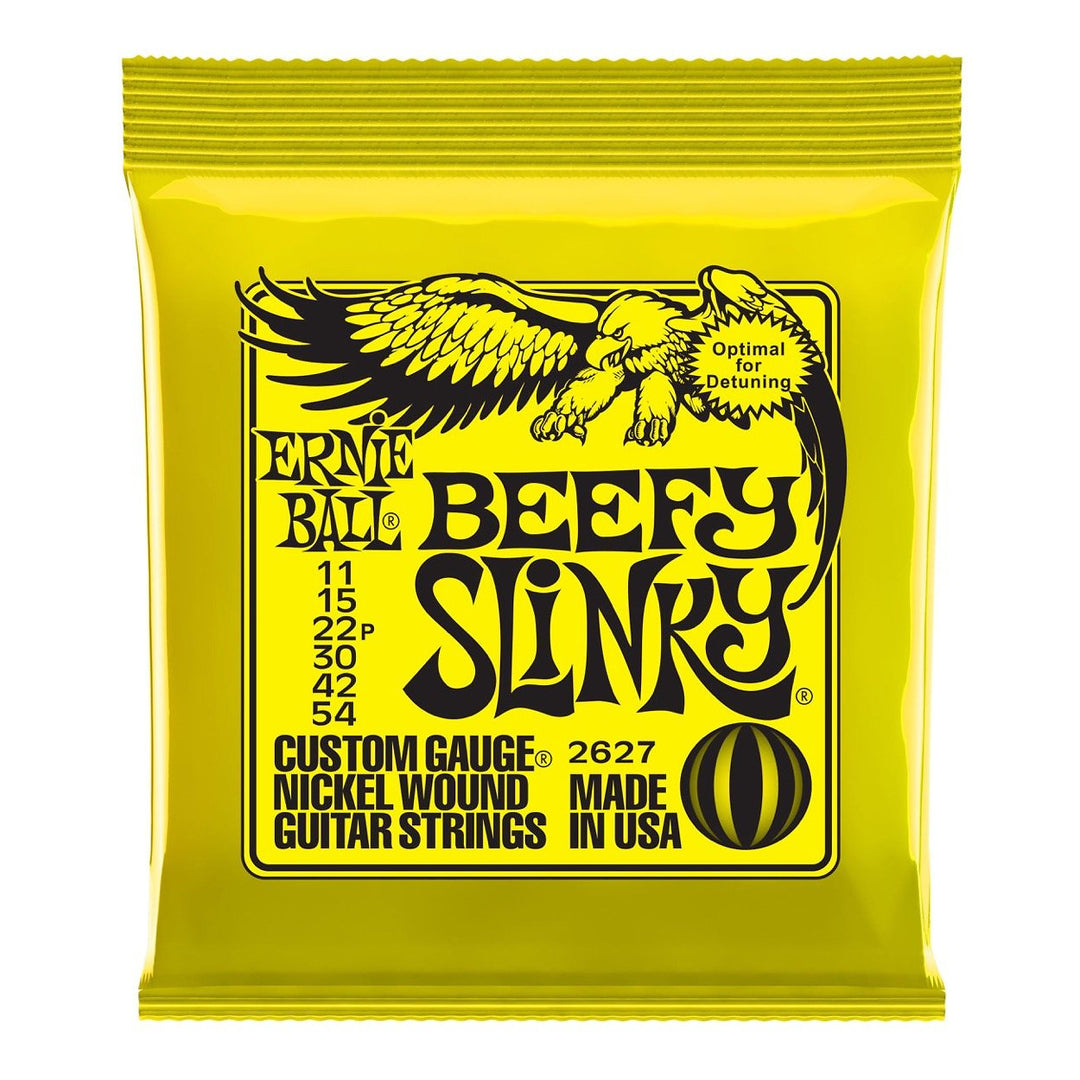 Ernie Ball Beefy Slinky Nickel Wound Electric Guitar Strings - 11-54 Gauge