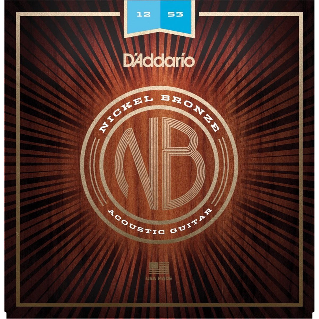 D'Addario NB1253 Light Nickel Bronze Acoustic Guitar Strings