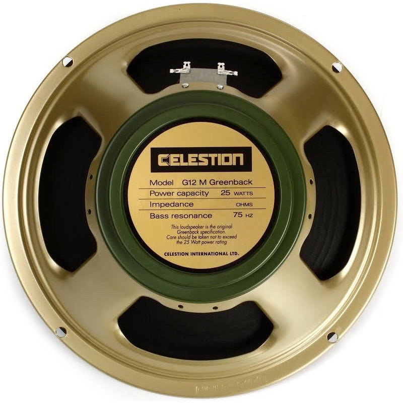 Celestion G12M Greenback Classic Series Guitar Speaker (25 Watts, 12 Inch), 16 Ohms