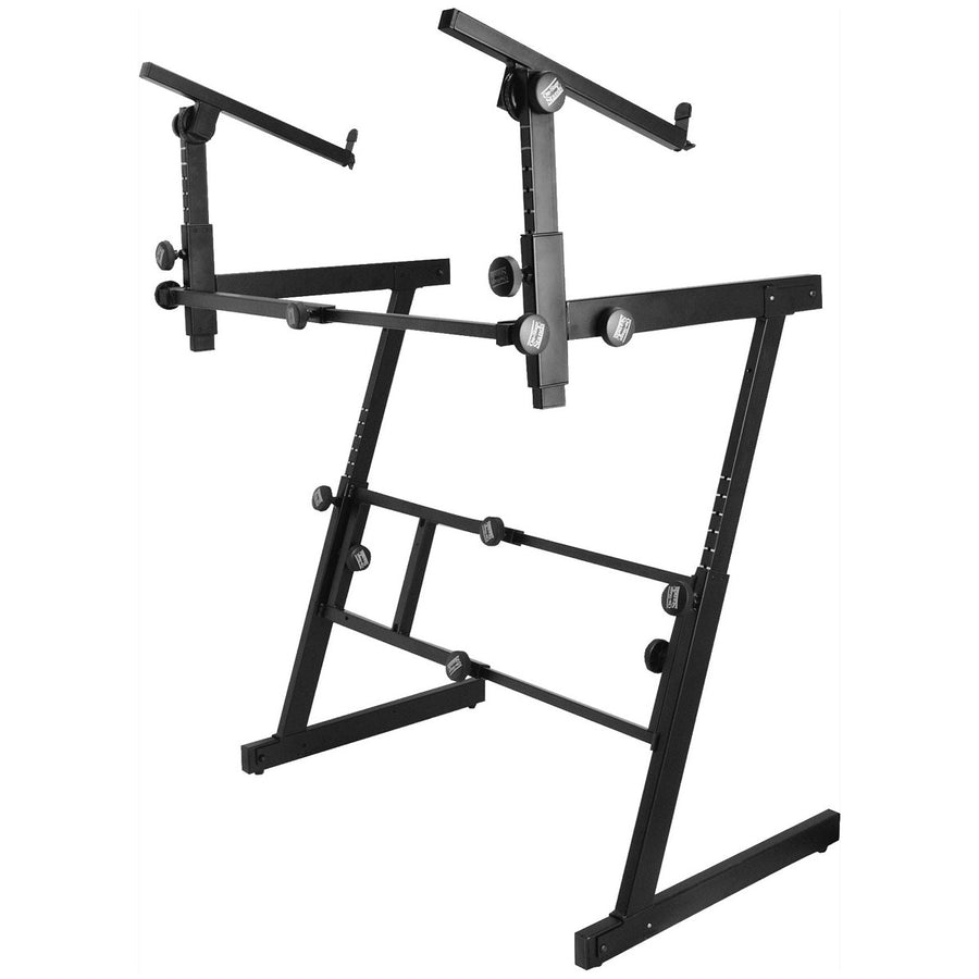 On-Stage KS7365EJ Folding Z-Style Keyboard Stand with 2nd Tier