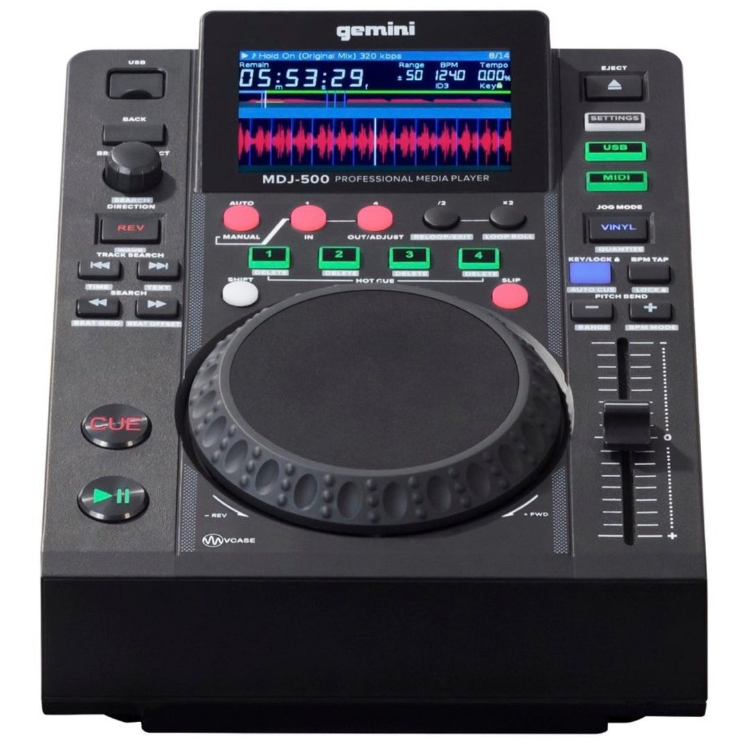 Gemini MDJ-500 USB Media Player and MIDI Controller