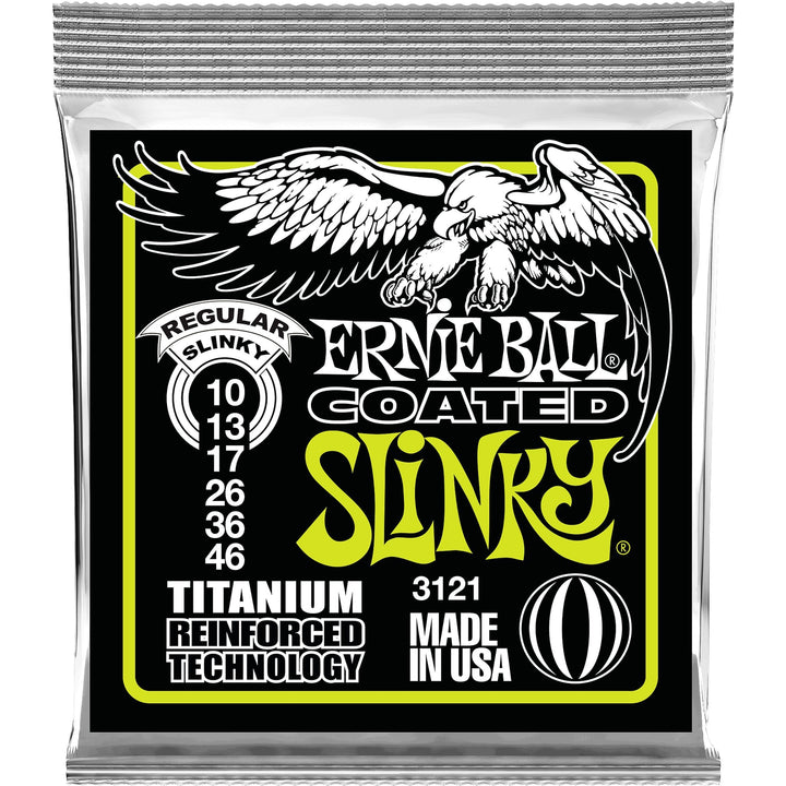 Ernie Ball 3121 Slinky Coated Titanium RPS Electric Guitar Strings