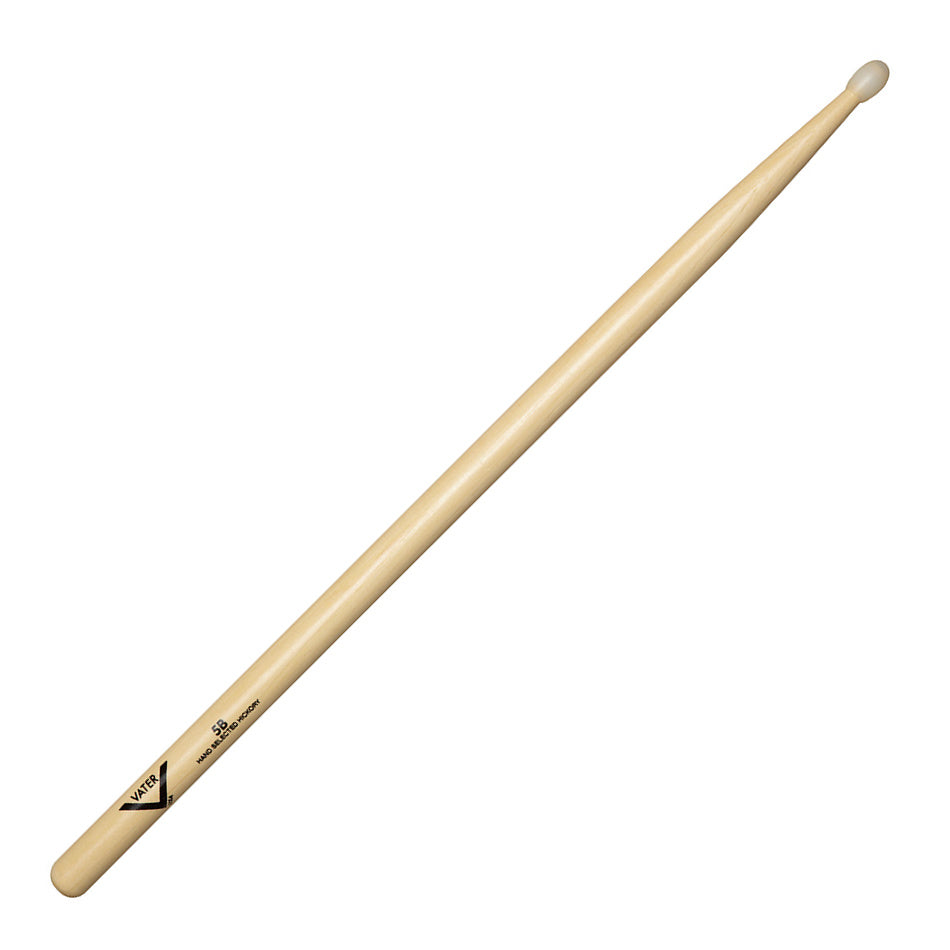 Vater Hickory Drumsticks, Nylon Tip, Pair, 5B