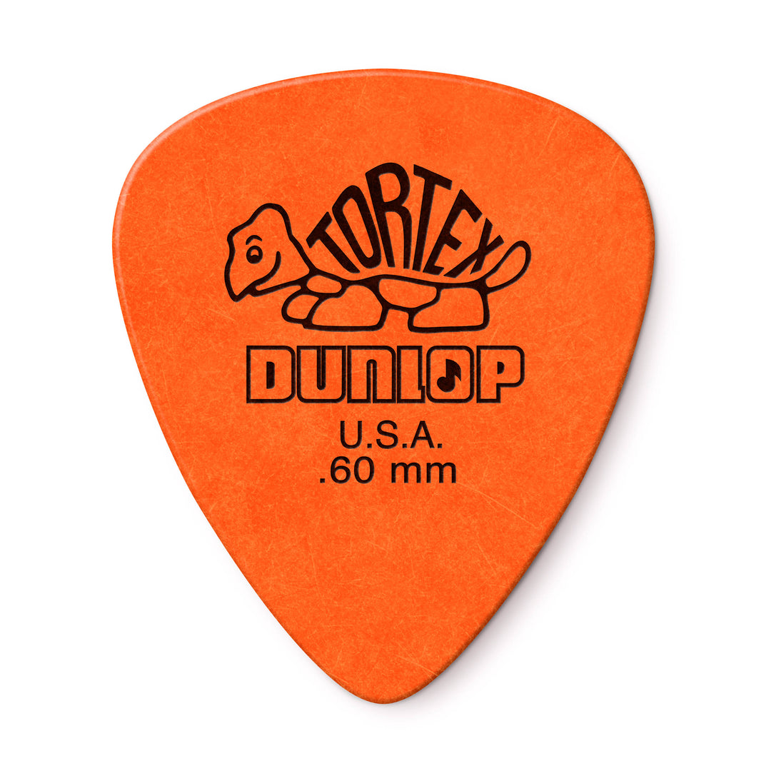 Dunlop Tortex Standard Picks (12-Pack), Orange, .60mm