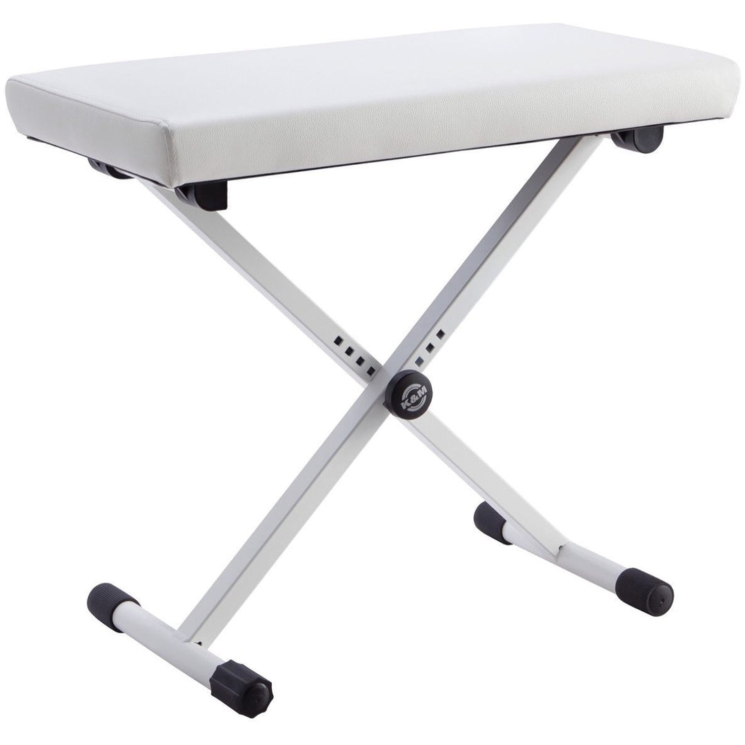 K&M 14077 Keyboard Bench, Pure White