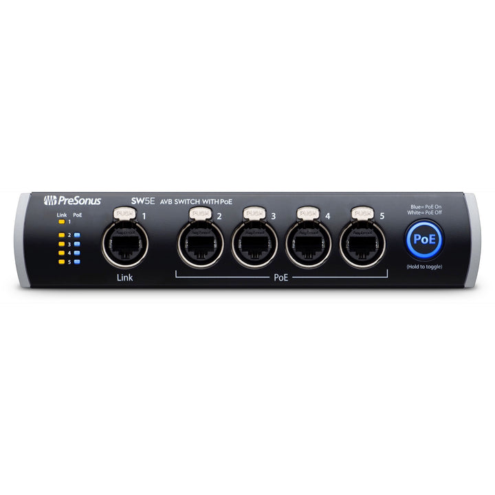 PreSonus SW5E 5-Port AVB Ethernet Switch with PoE