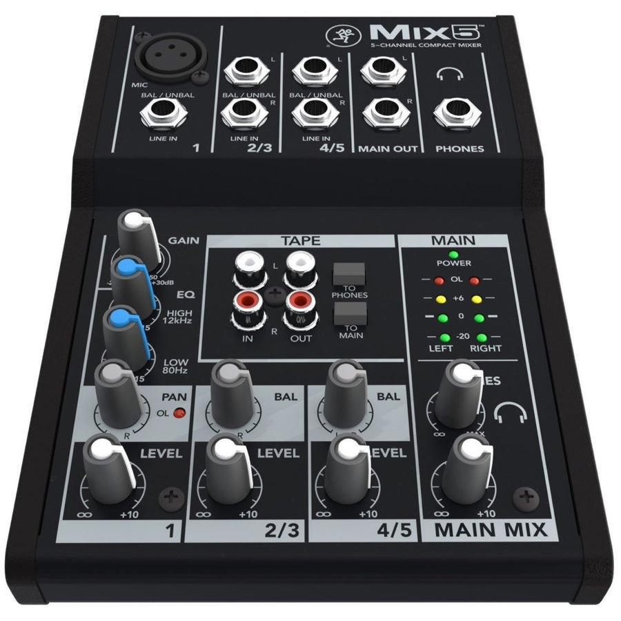 Mackie Mix5 Compact Mixer, 5-Channel