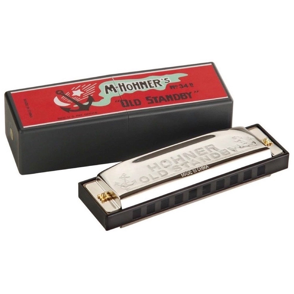 Hohner Old Standby Harmonica, 34B-BX-G, Key of G