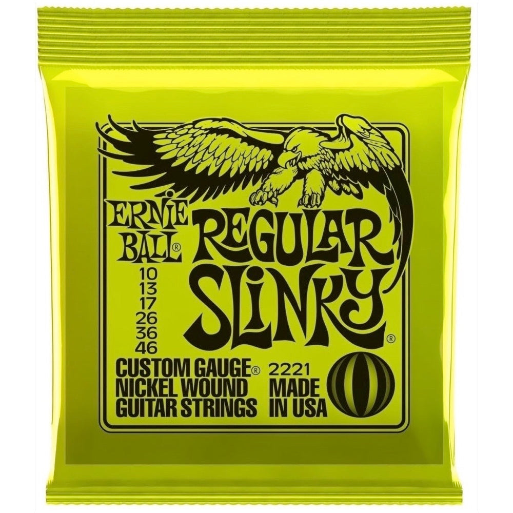 Ernie Ball Regular Slinky Nickel Wound Electric Guitar Strings - 10-46 Gauge, 3-Pack