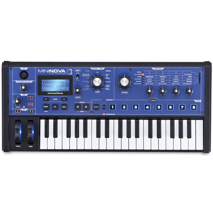 Novation MiniNova Compact Keyboard Synthesizer, 37-Key