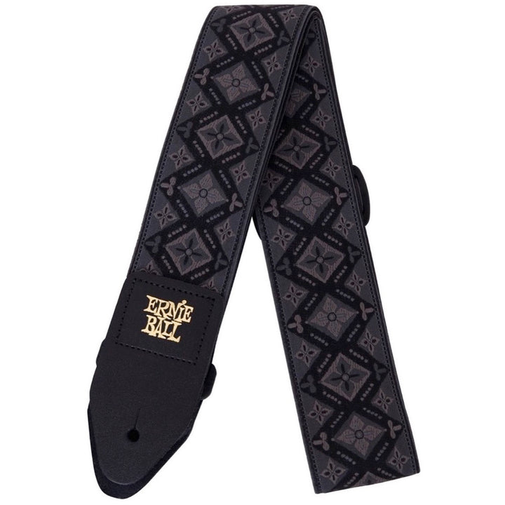 Ernie Ball Jacquard Guitar Strap, Regal Black