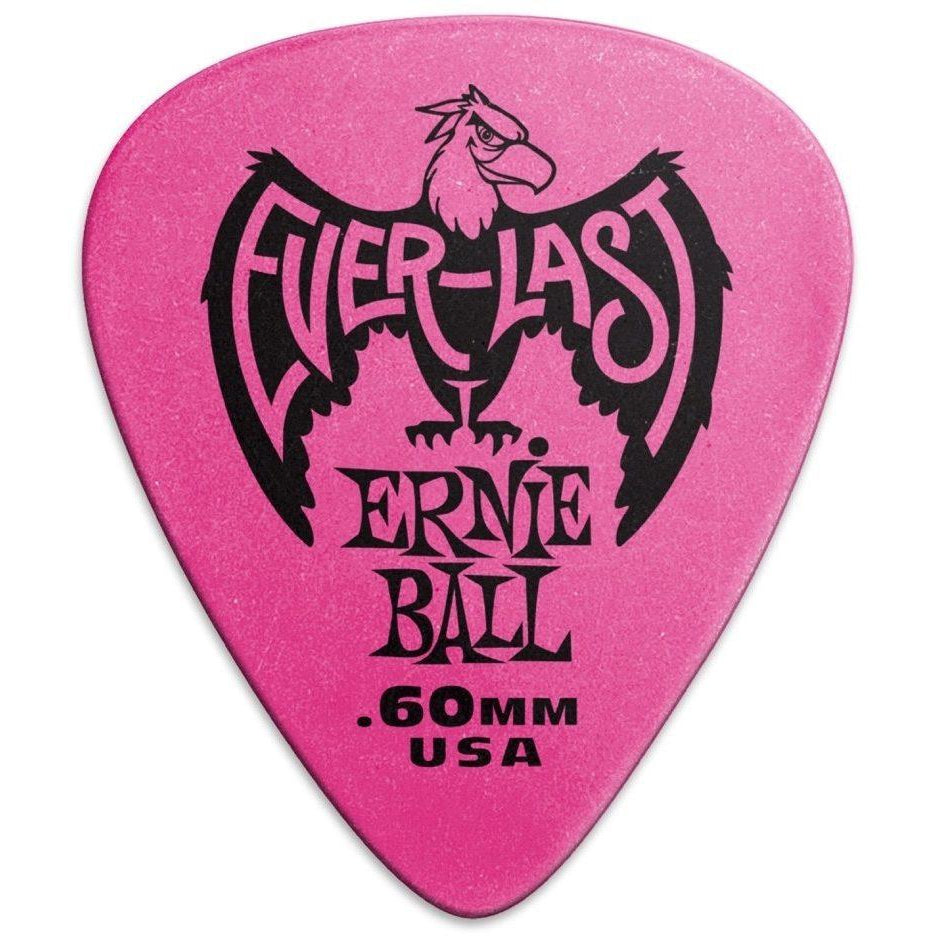 Ernie Ball Everlast Guitar Picks (12-Pack), Pink