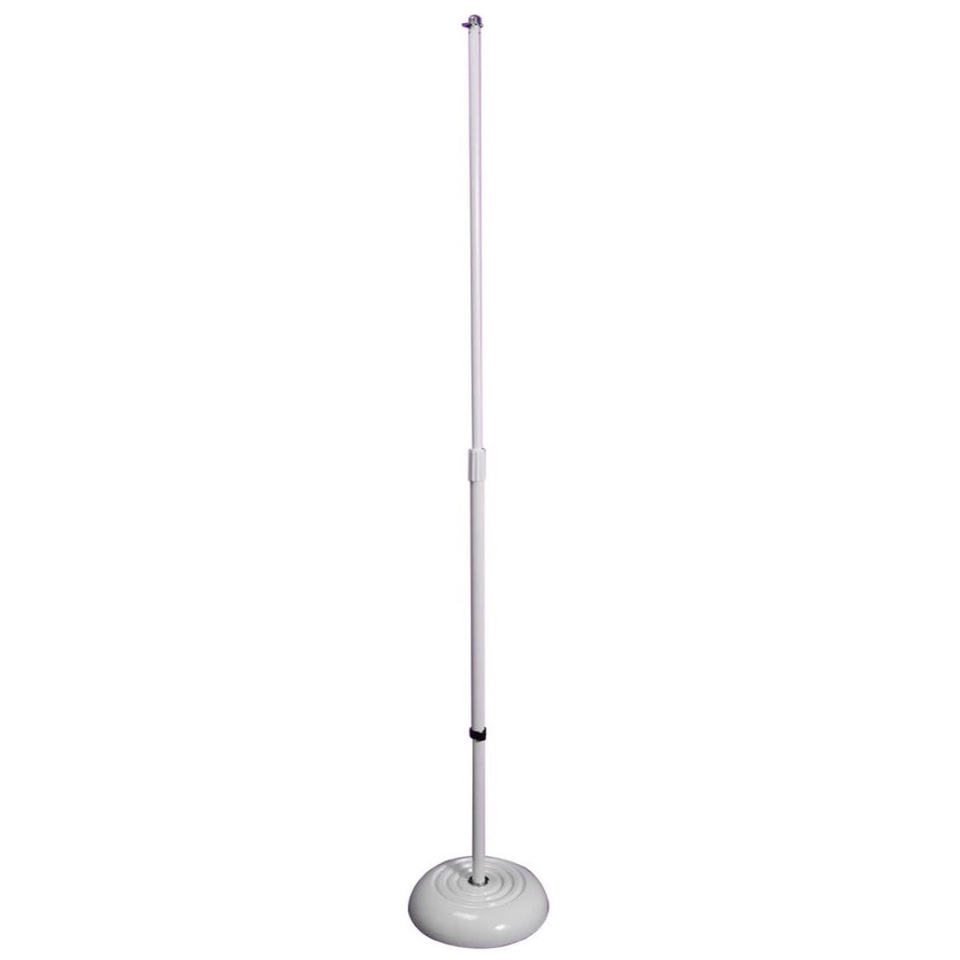 On-Stage MC7201 Round Base Microphone Stand, White